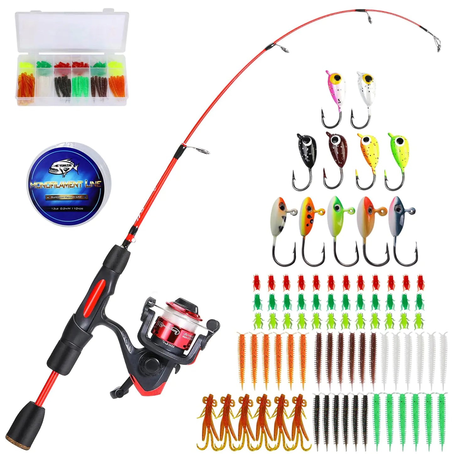 TideC™ Ice Rod & Reel Combo – Light 27” Spinning Set